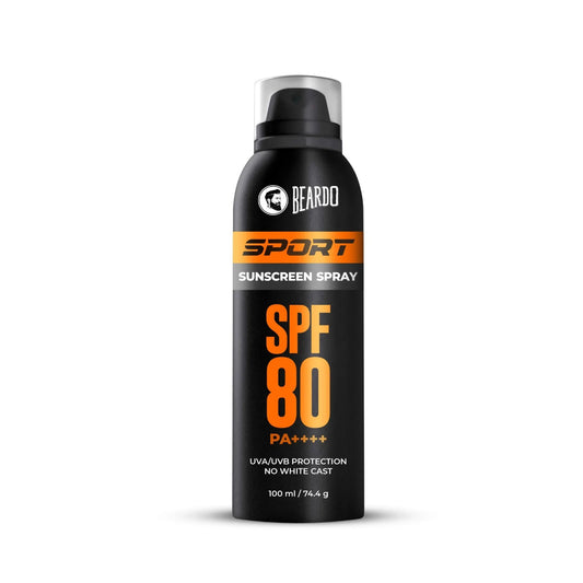 beardo sport sunscreen spray spf 80 100ml
