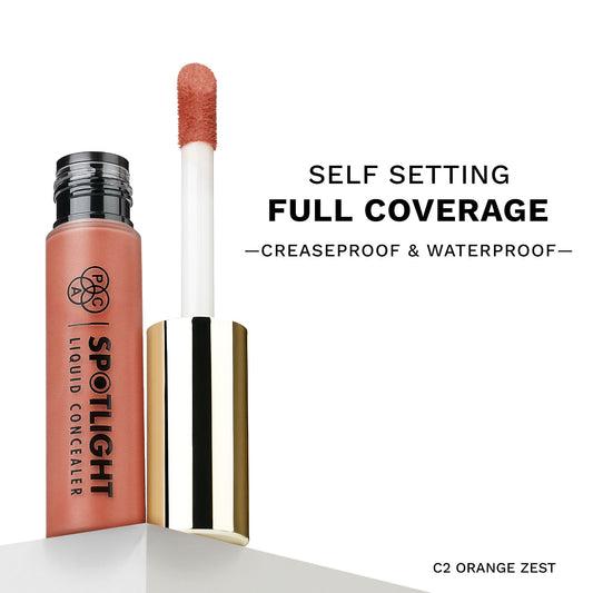 pac spot light liquid concealer orange zest c2