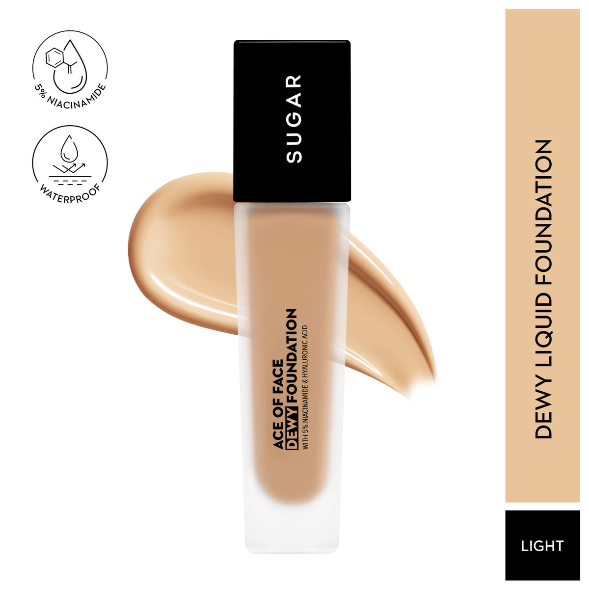 sugar ace of face foundation dewy 15 capuccino