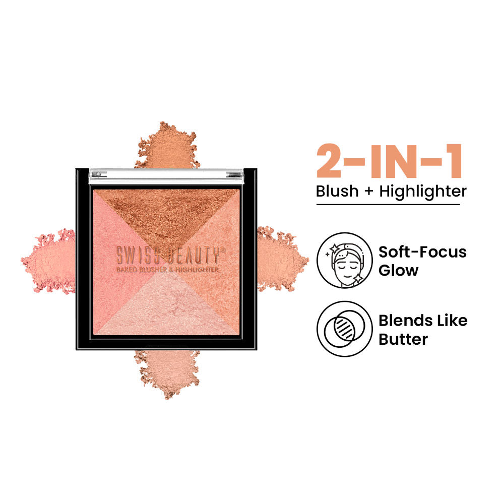 swiss beauty baked blusher highlighter 01