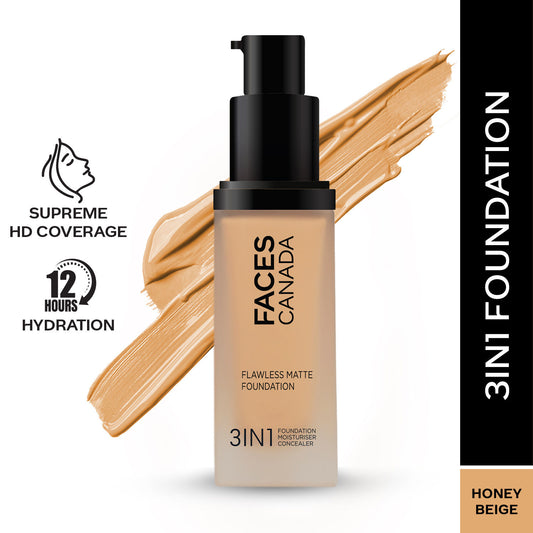 faces canada 3in1 foundation honey beige 30ml