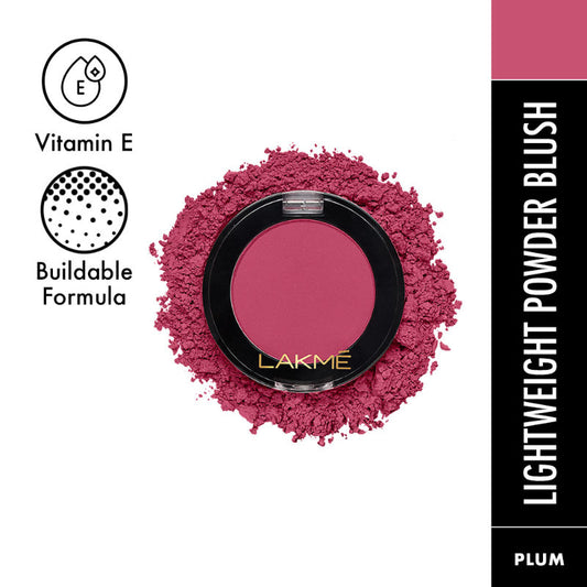 lakme face it blush perfect plum