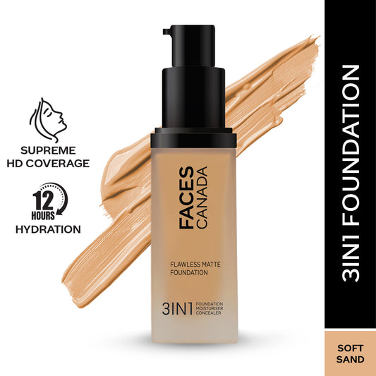 faces canada flawless matte foundation soft sand