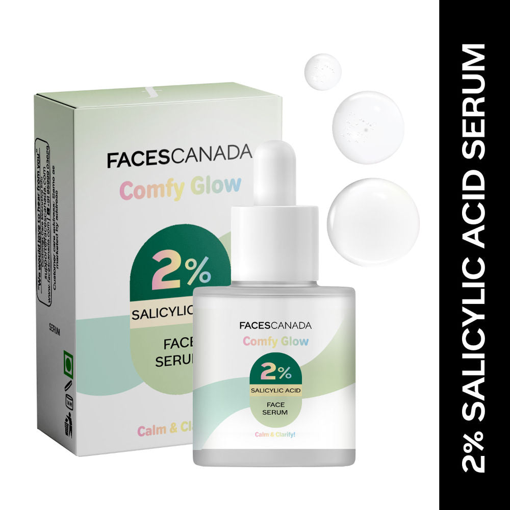 faces canada comfy glow salicylic acid 2 face serum 30 ml