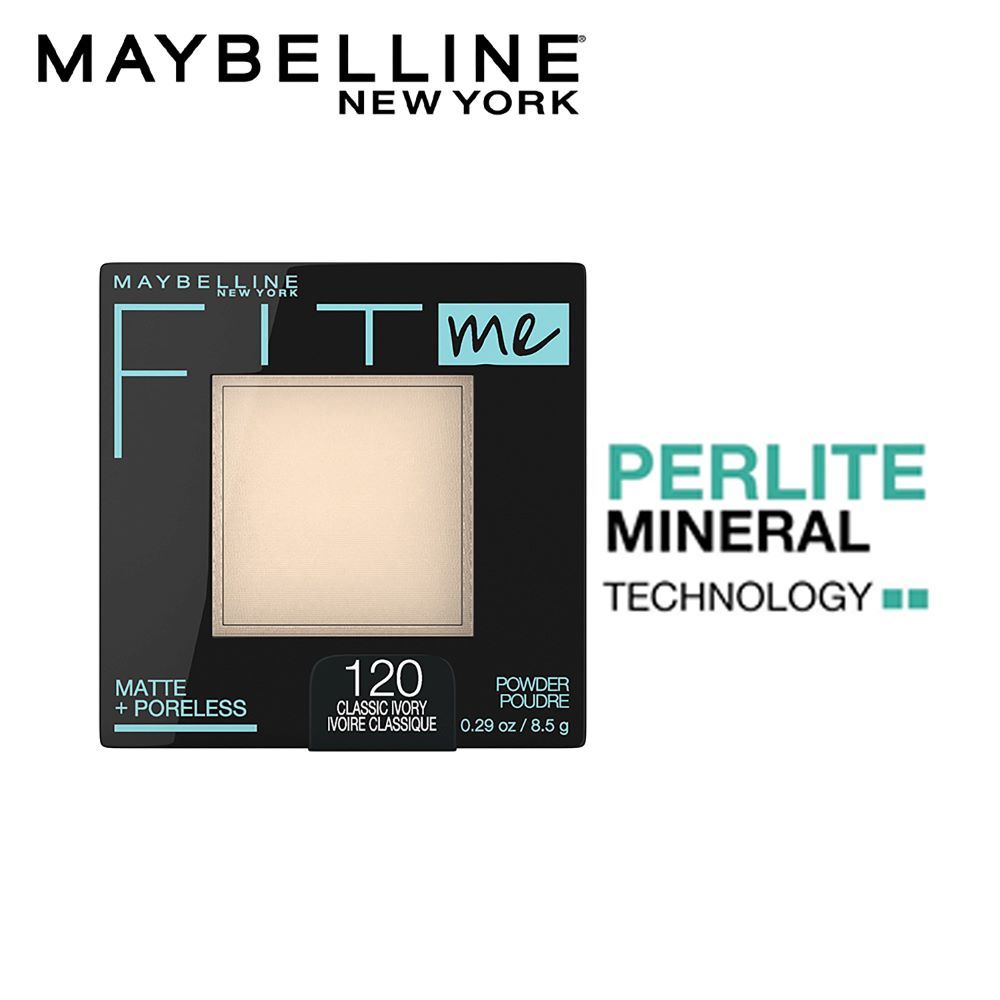 maybelline fit me matte poreless normal to oily 120 classic ivory pressed powder