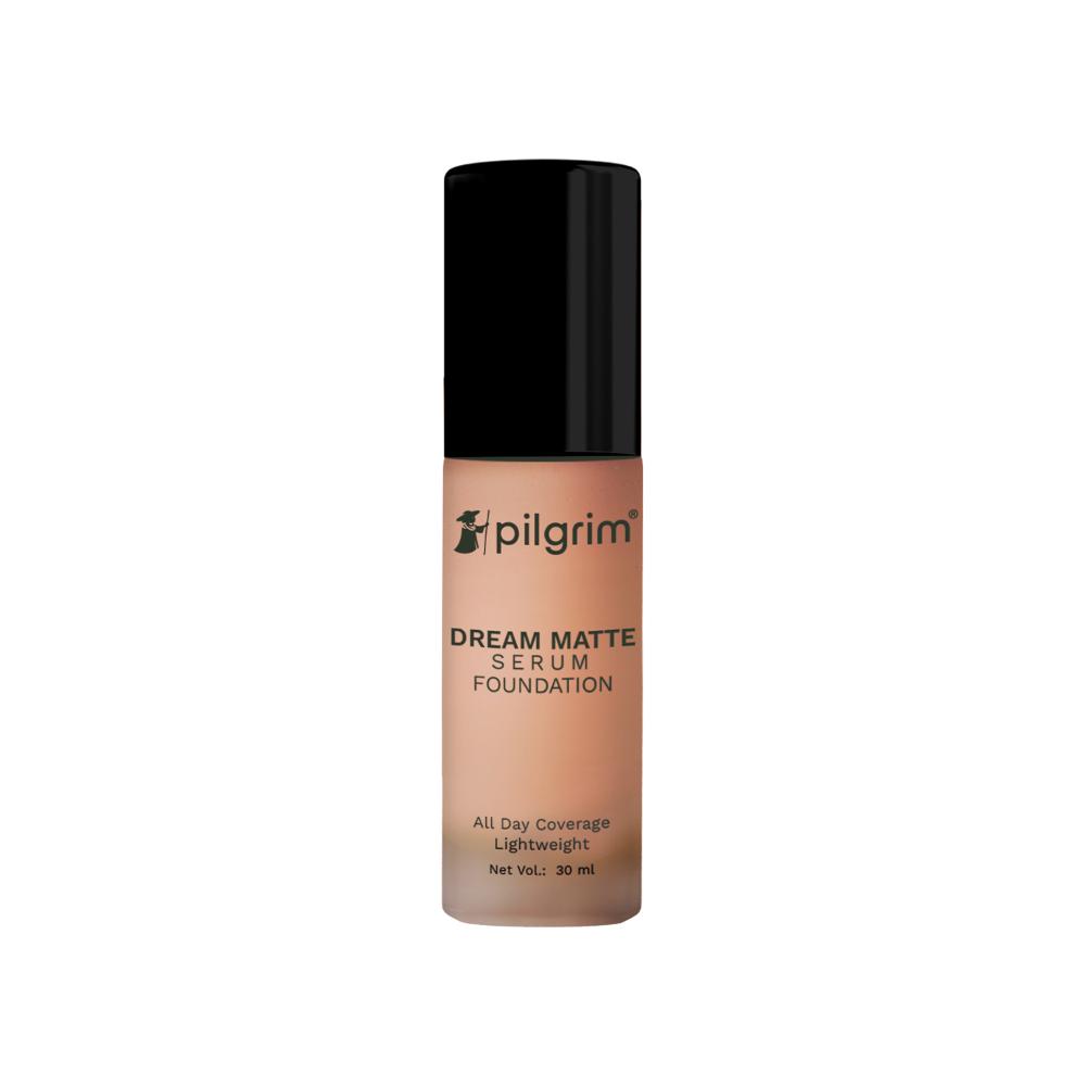 pilgrim dream matte serum foundation rich caramel