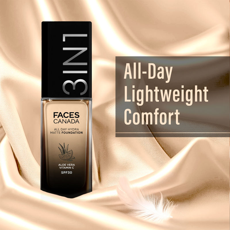 faces canada all day hydra matte foundation 012 absolute ivory