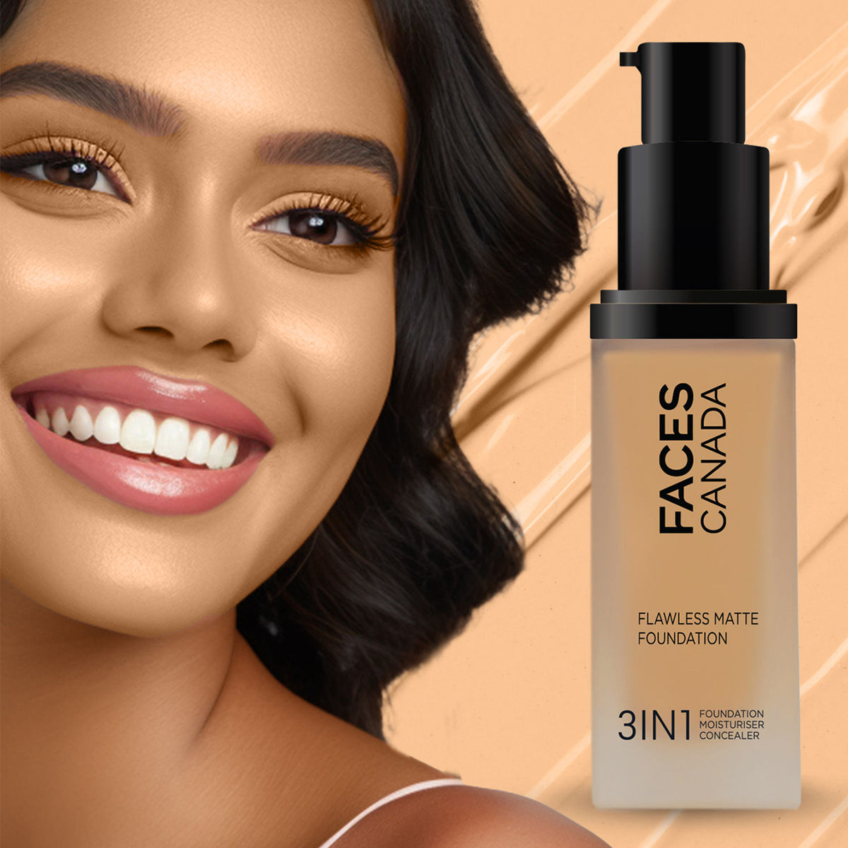 faces canada flawless matte foundation soft sand