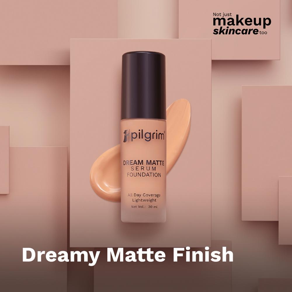 pilgrim dream matte serum foundation natural almond 225