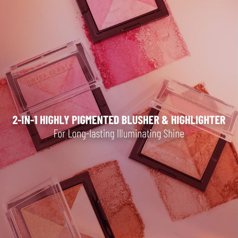 swiss beauty baked blusher highlighter 01
