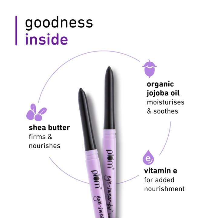 PLUM EYE SWEAR BY KOHL KAJAL DEEP BLACK 0.35GM