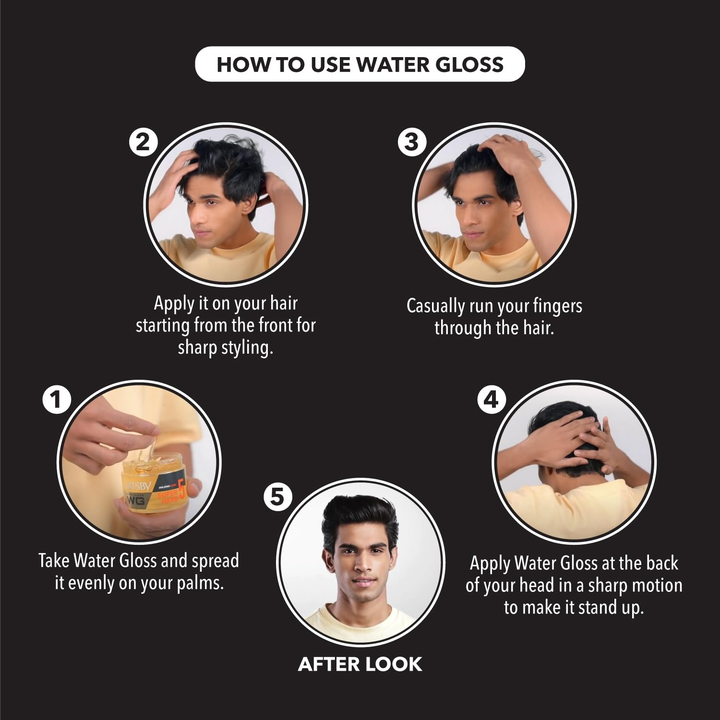 GATSBY WATERGLOSS SUPER HARD WET LOOK HOLDING POWER LEVEL 5 (150GM)