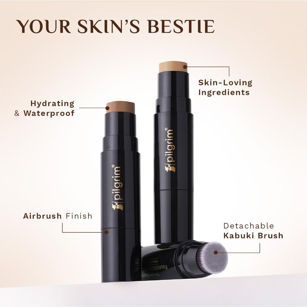 pilgrim dream matte foundation stick 245 classic almond 10g