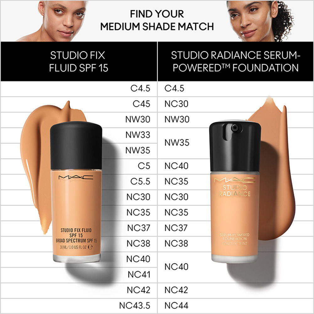 mac studio radiance serum foundation nc44