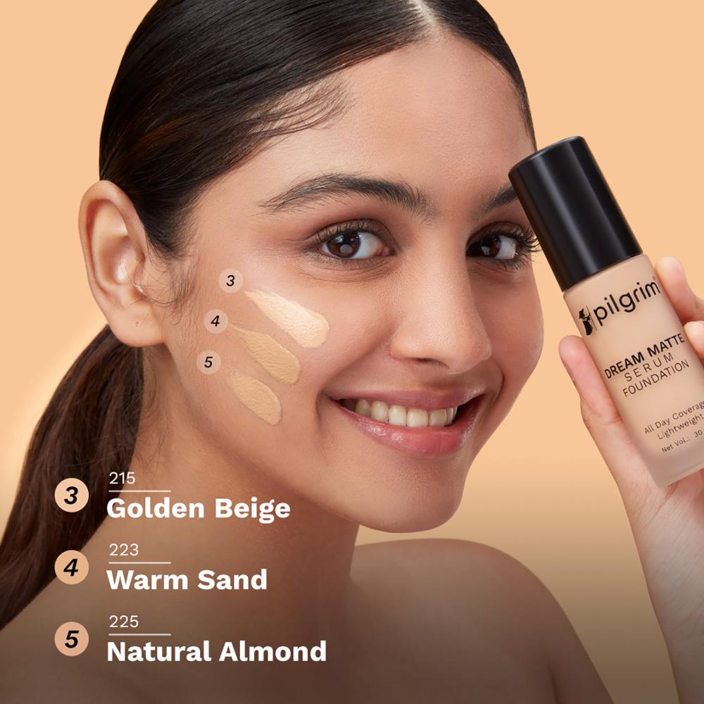 pilgrim dream matte serum foundation warm sand 223