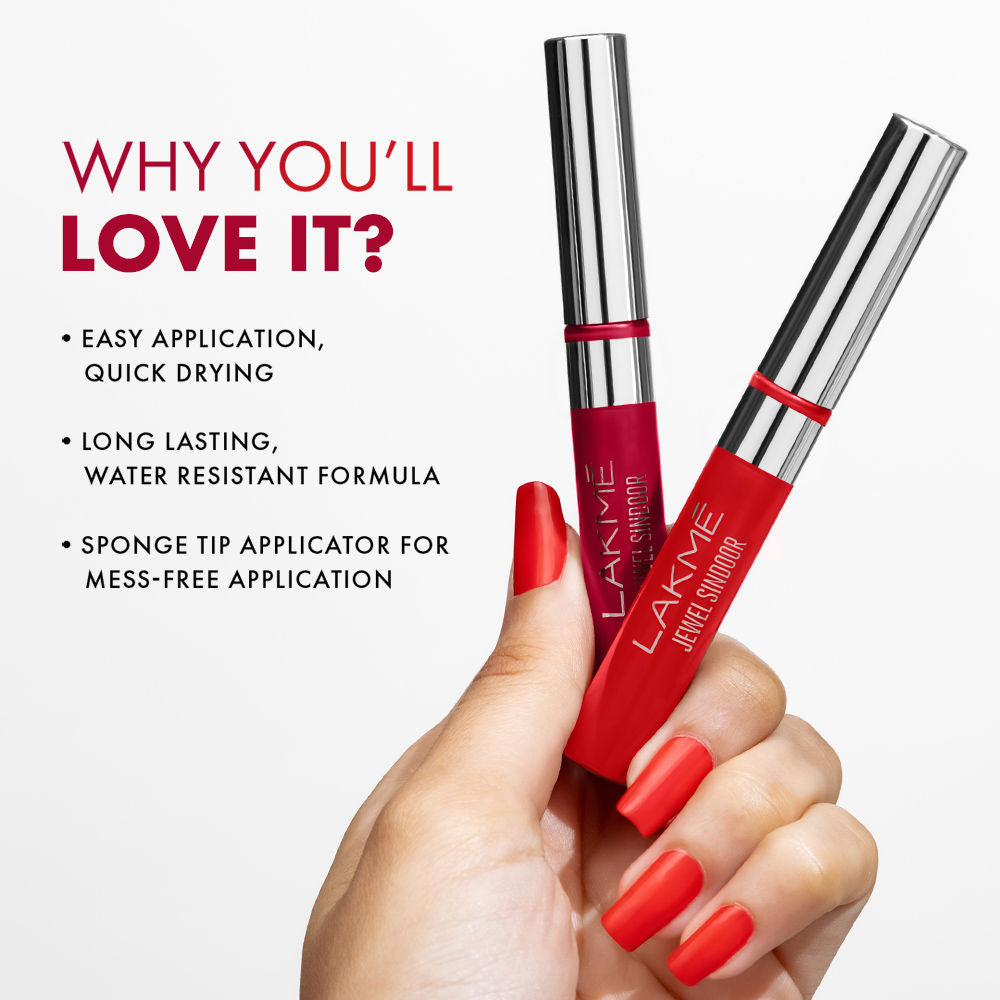 lakme jewel sindoor maroon 5ml