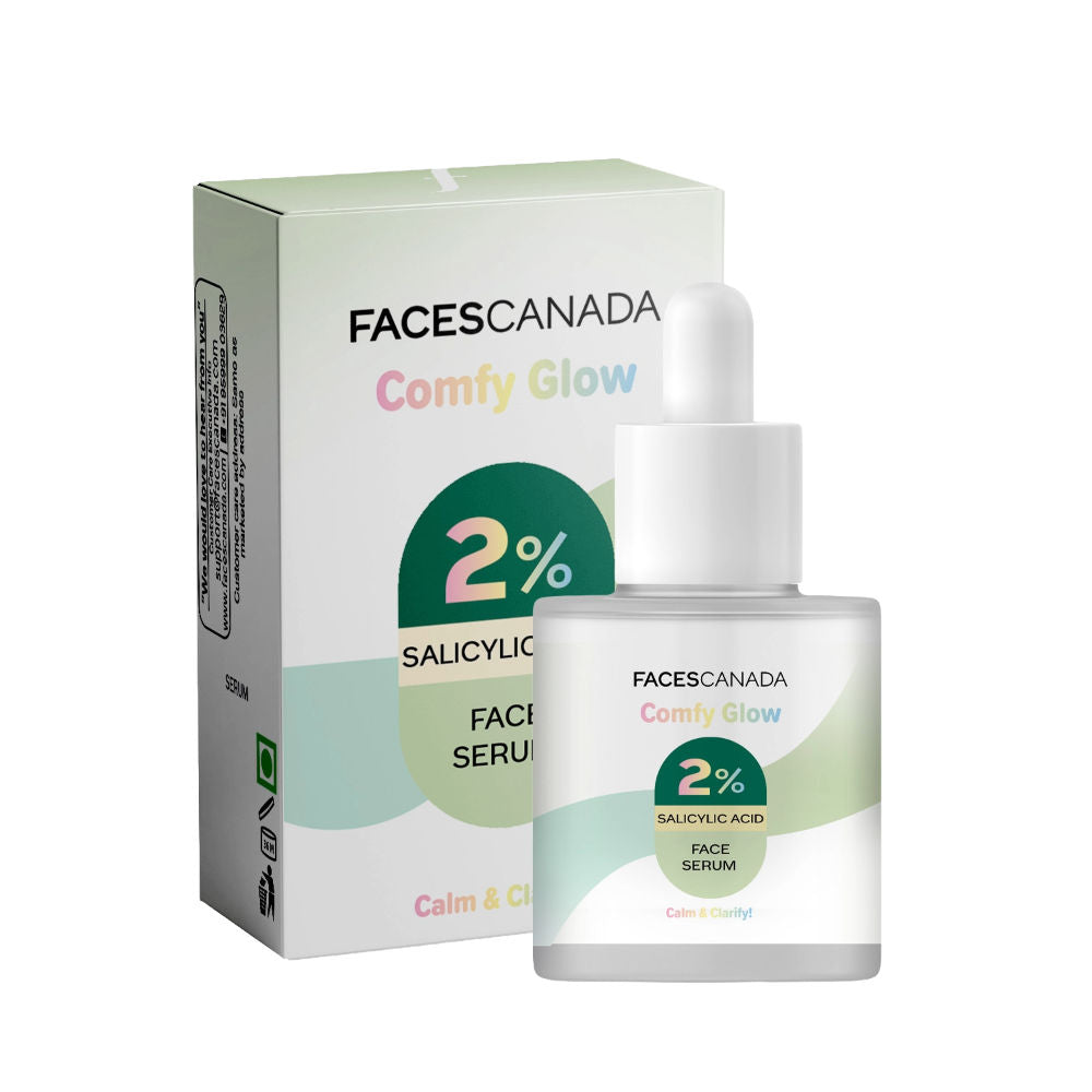 faces canada comfy glow salicylic acid 2 face serum 30 ml
