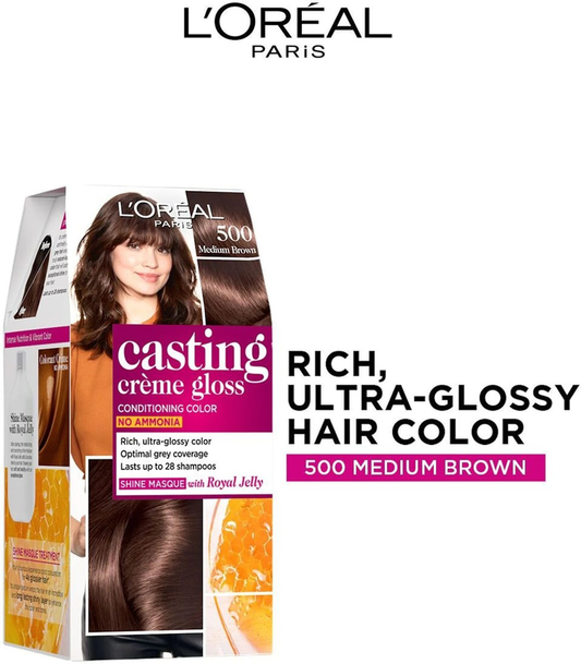 LOREAL CASTING CREME GLOSS 500 MEDIUM BROWN
