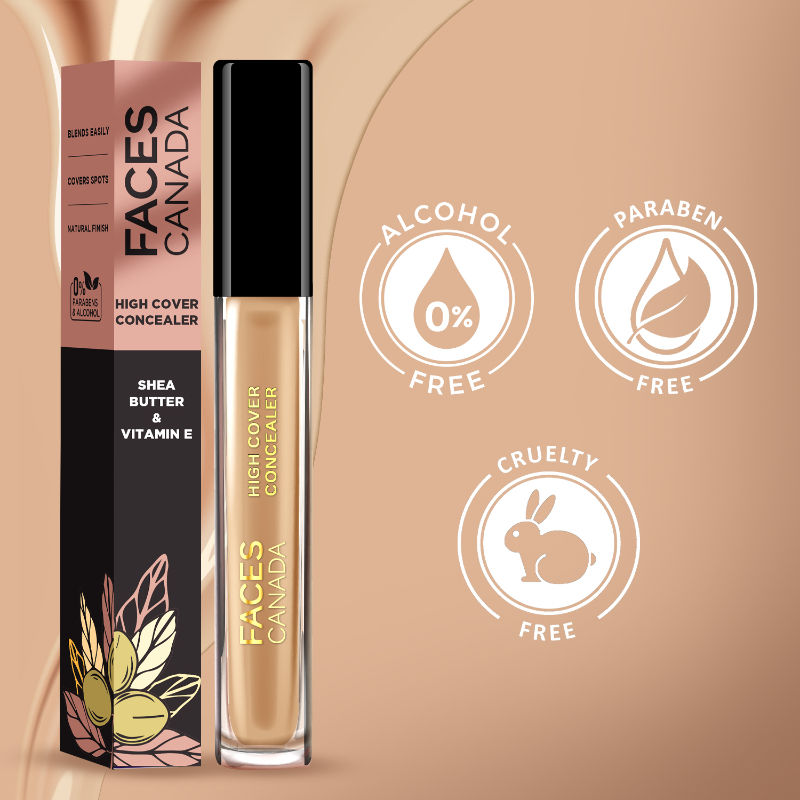 faces canada high cover concealer 03 caramel crunch 4 ml