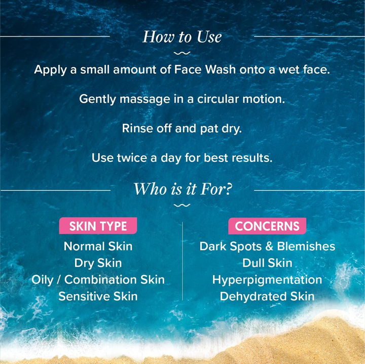 AQUALOGICA RADIANCE + SMOOTHIE FACE WASH WATERMELON & NIACINAMIDE 100ML