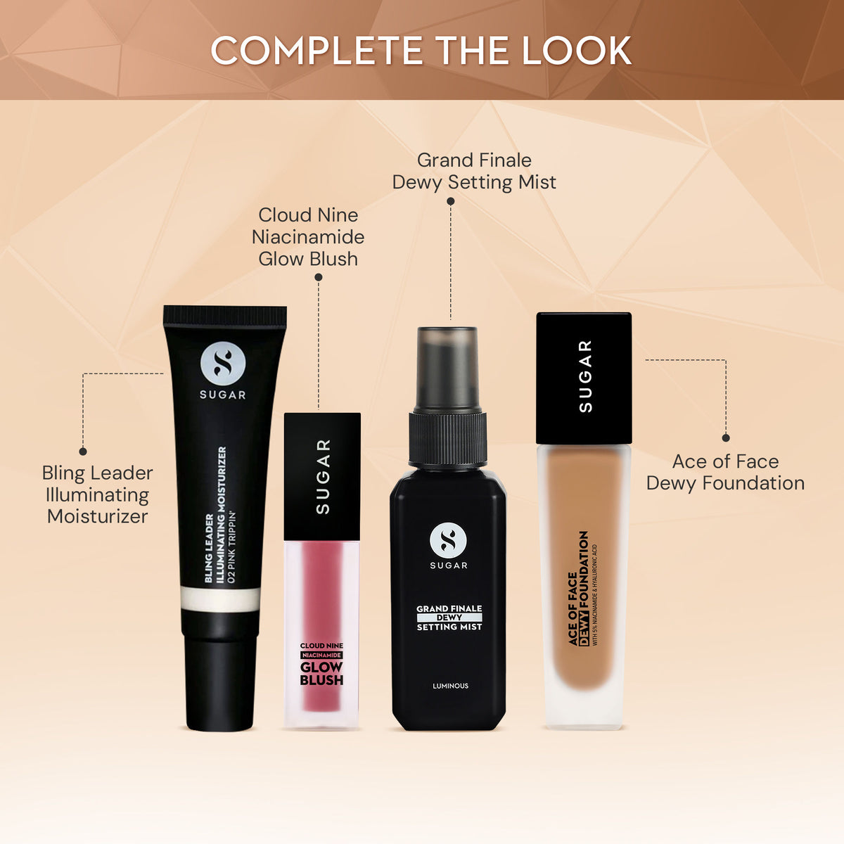 sugar ace of face dewy foundation 40 breve 30ml