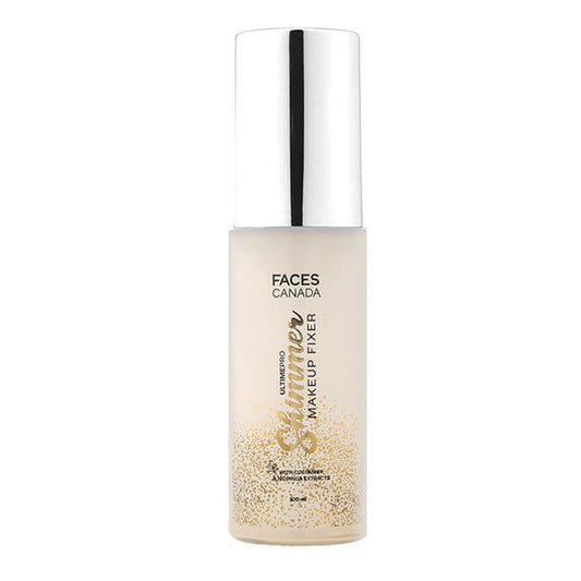 faces canada shimmer makeup fixer spray