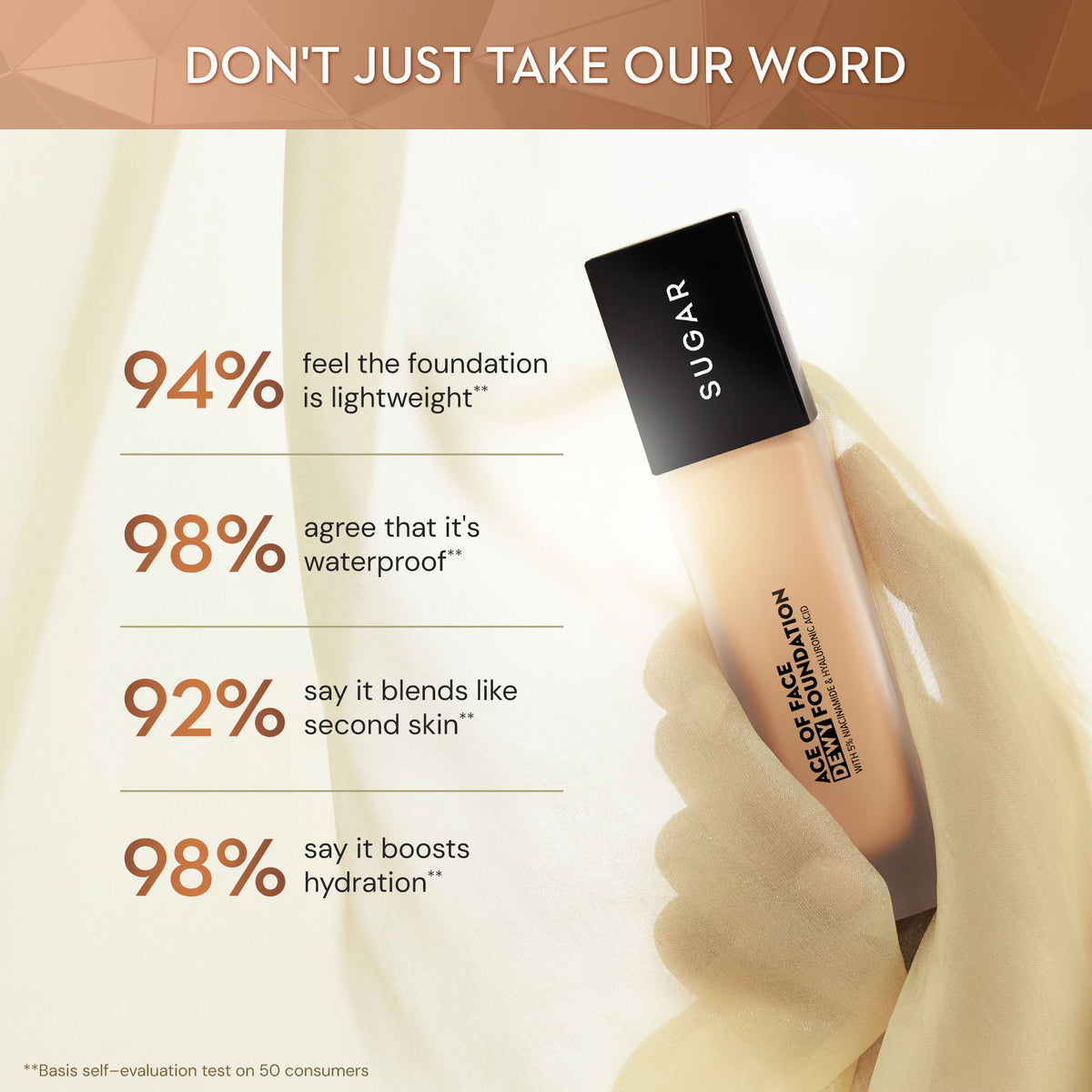 sugar ace of face dewy foundation 40 breve 30ml