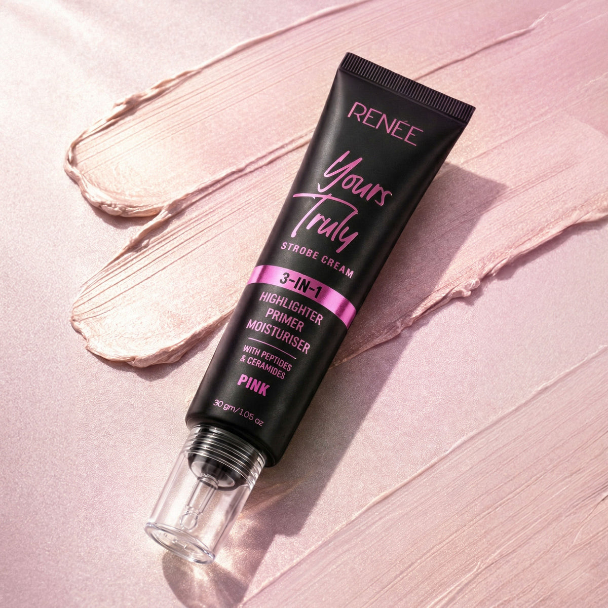renee yours truly 3 in 1 strobe cream pink 30 gm