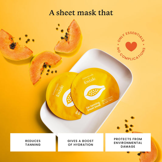 FOXTALE DE-TANNING SHEET MASK