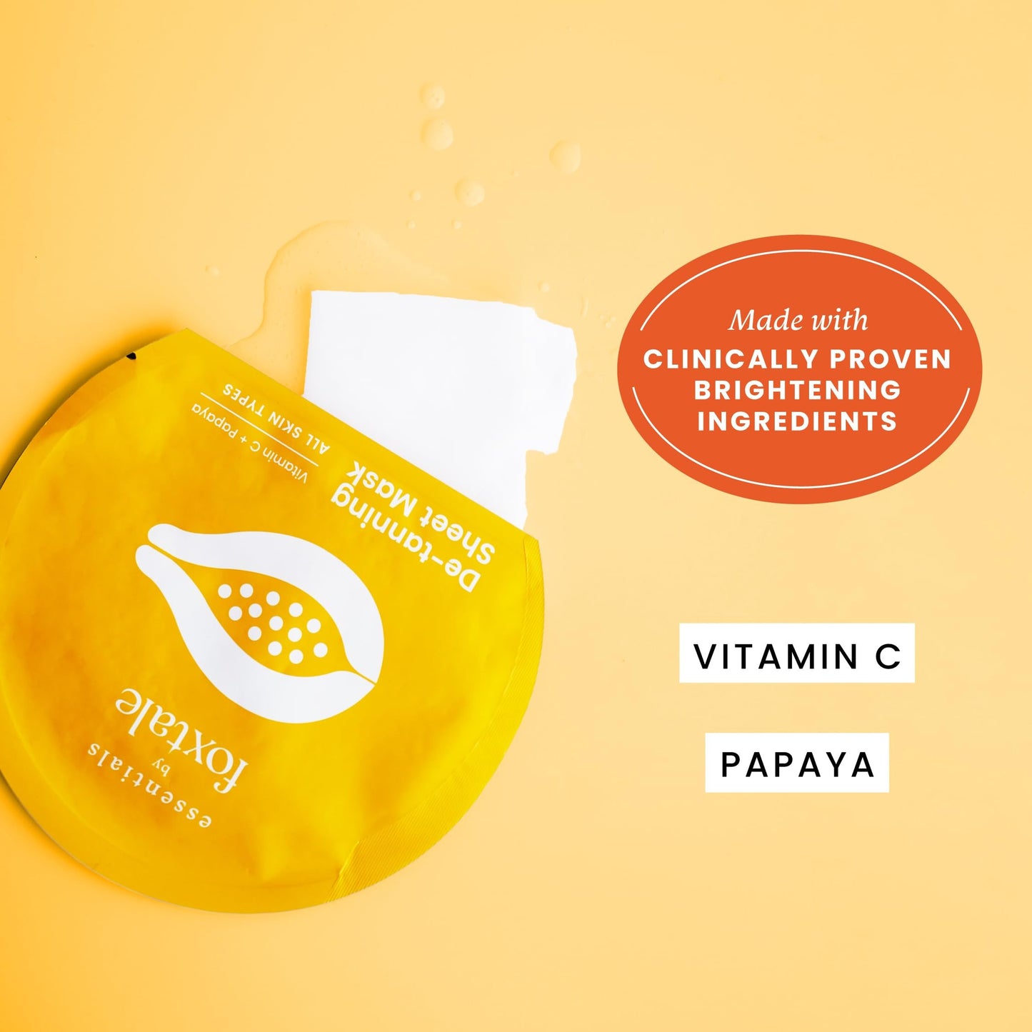 FOXTALE DE-TANNING SHEET MASK