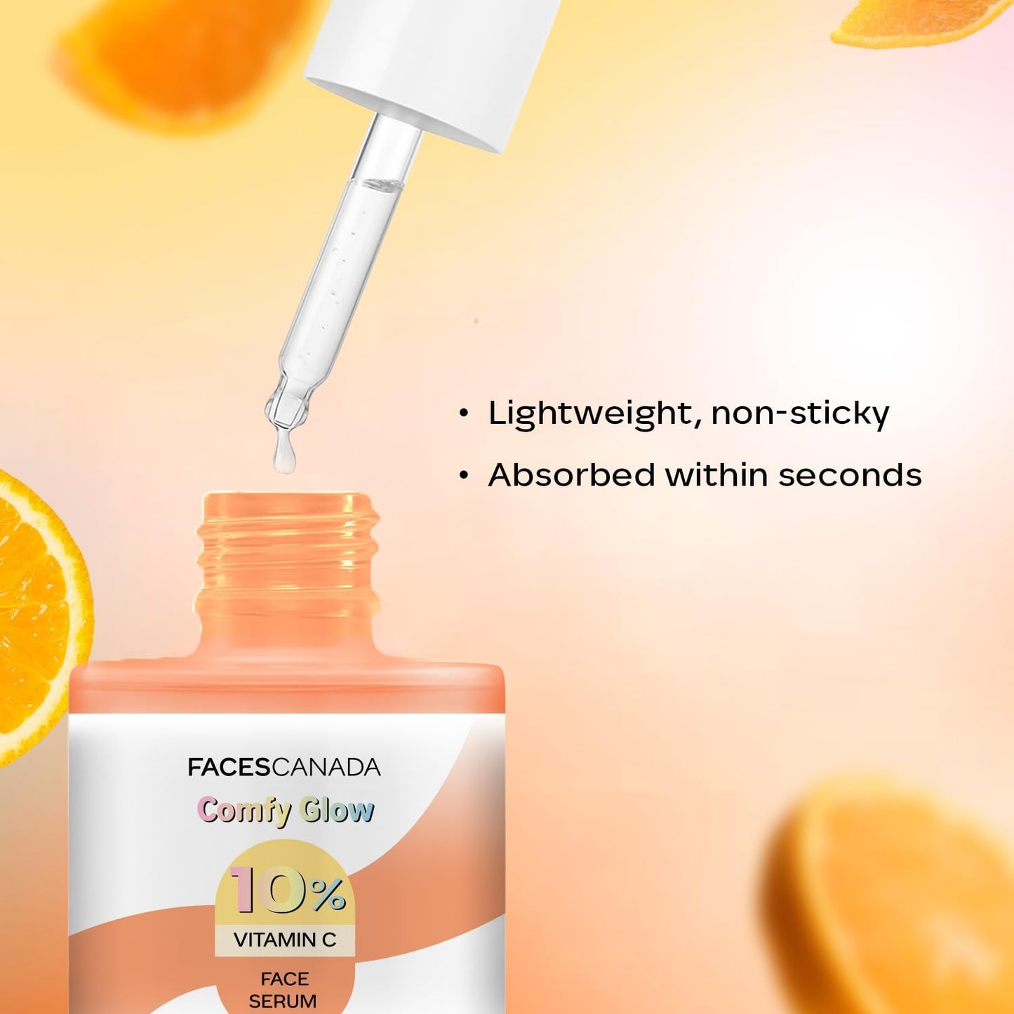 FACES CANADA COMFY GLOW 10% VITAMIN C FACE SERUM 30ML