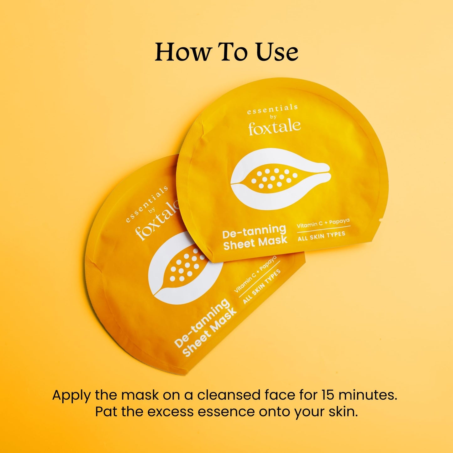 FOXTALE DE-TANNING SHEET MASK