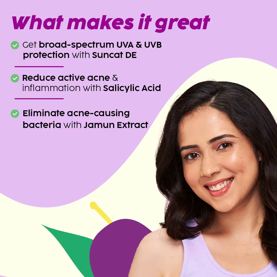PLIX JAMUN MATTE SCREEN INVISIBLE SUNSCREEN 50G