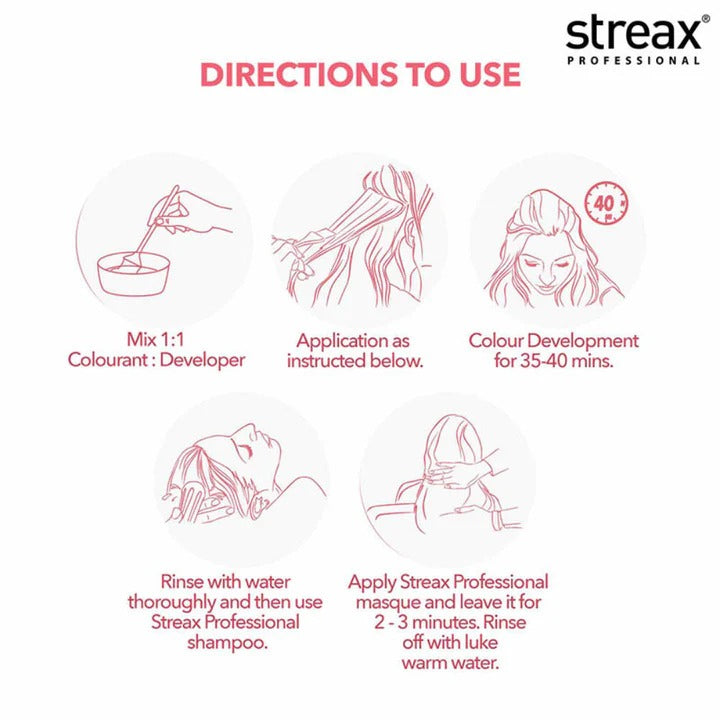 STREAX PROFESSIONAL ARGAN SECRETS HAIR COLOURANT CREAM ENRICHED ARGAN OIL BURGUNDY 3.16