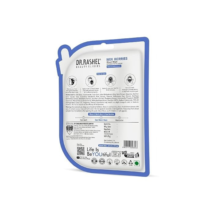 DR. RASHEL MIX BERRIES SHEET MASK 20G