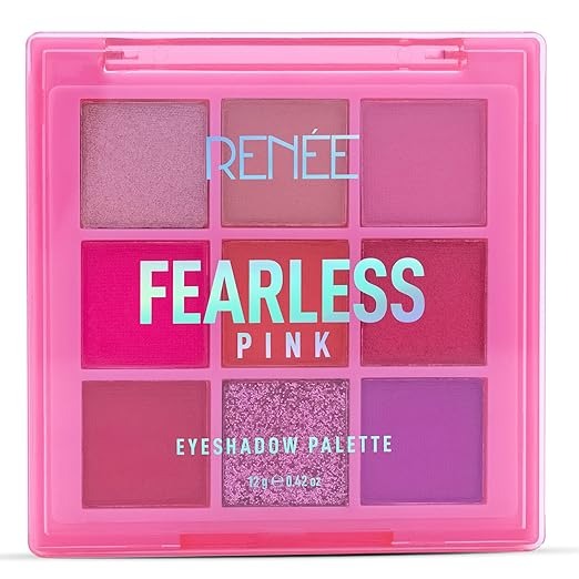 RENEE FEARLESS EYE SHADOW PALLETTE PINK- 12 GM