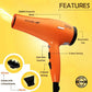 Ikonic Ultra Light Hair Dryer 2000 - Orange - Hair Dryer