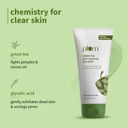 PLUM PORE CLEANSING FACE WASH GREEN TEA - 50 ML