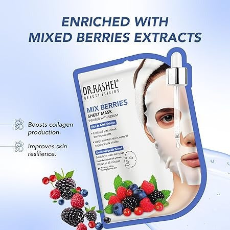 DR. RASHEL MIX BERRIES SHEET MASK 20G