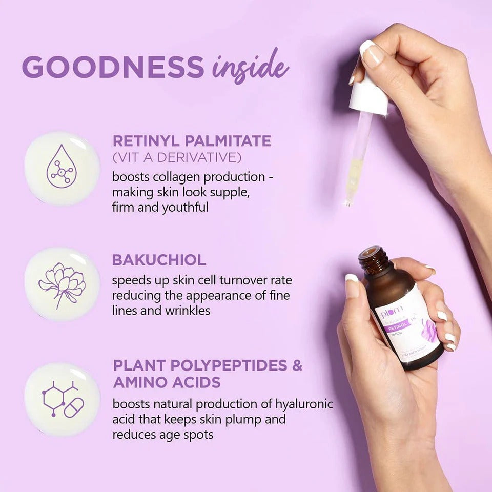 PLUM FACE SERUM BAKUCHIOL AND RETINOL- 20ML