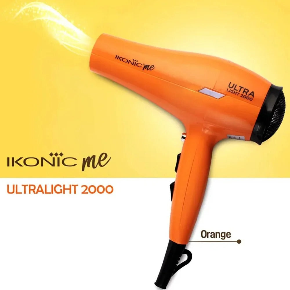 Ikonic Ultra Light Hair Dryer 2000 - Orange - Hair Dryer