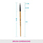 VEGA EV-08 EYELINER BRUSH