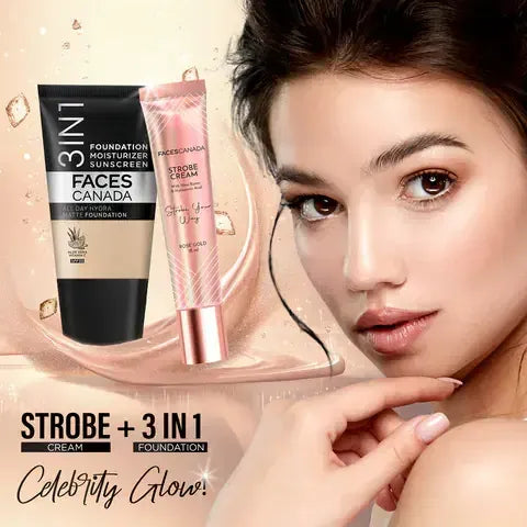 FACES CANADA 3 IN 1 FOUNDATION MOIUSTURISER WARM SAND 042 - 18 ML