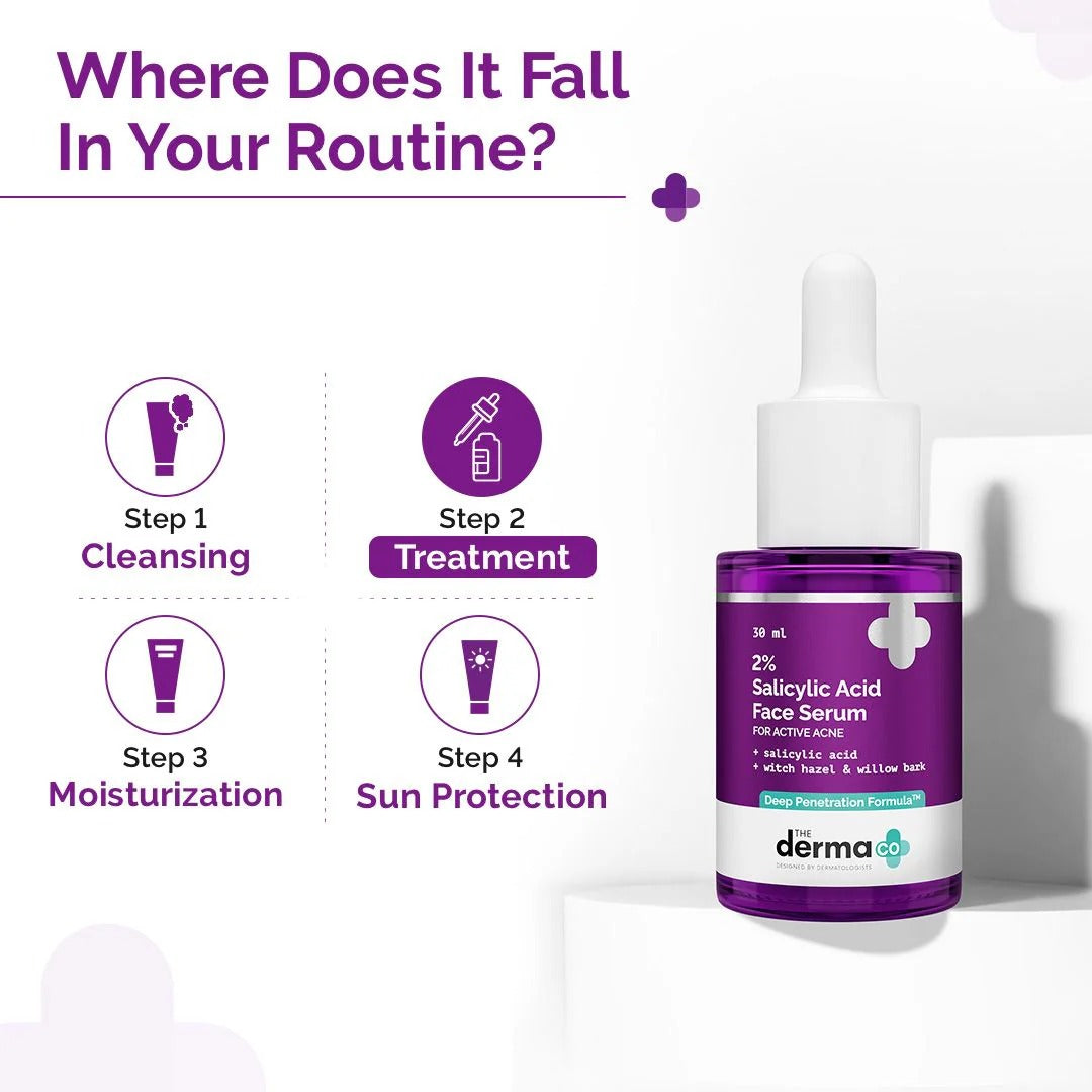 THE DERMA CO 2% SALICYLIC ACID FACE SERUM 30ML