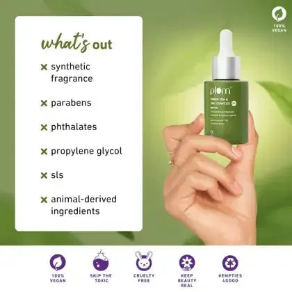 PLUM COMPLEX SERUM GREEN TEA & ZINC - 30ML