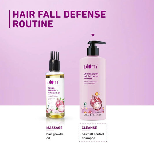 PLUM HAIR FALL CONTROL SHAMPOO ONION & BIOTIN - 250ML