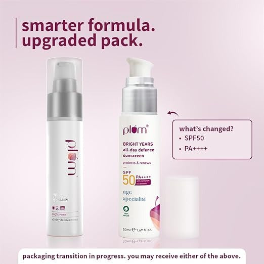 PLUM AGE SPECIALIST BRIGHT YEARS ALL DAY DEFENCE CREAM SPF 45 - 50ML