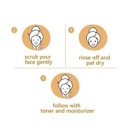 PLUM BRIGHTEN-UP FACE SCRUB CHAMOMILE & WHITE TEA - 75G