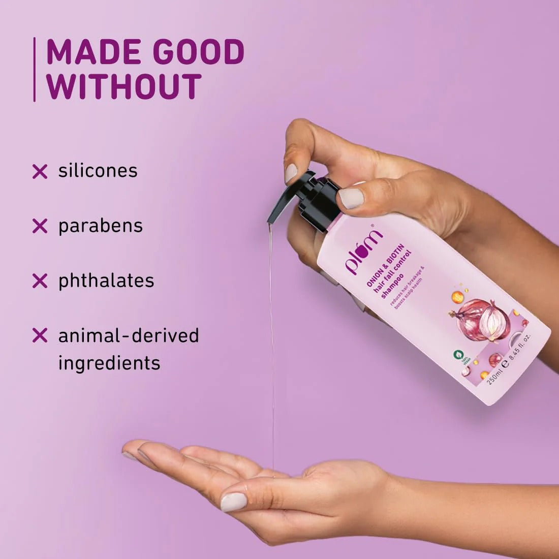 PLUM HAIR FALL CONTROL SHAMPOO ONION & BIOTIN - 250ML