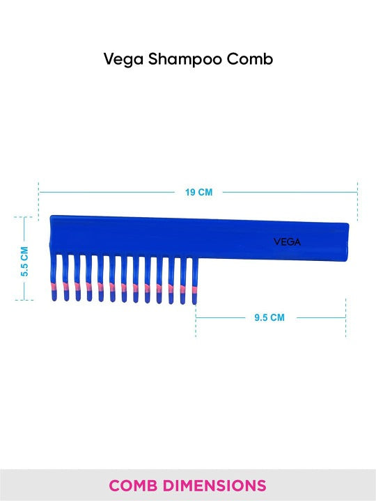 VEGA HC 1269 SHAMPOO COMB SHAMPOO COMB